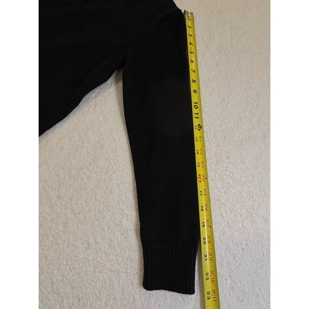 J.Crew‎ Crewcuts Quarter Zip Sweater Boys XXL Black Knit Mock Neck Winter